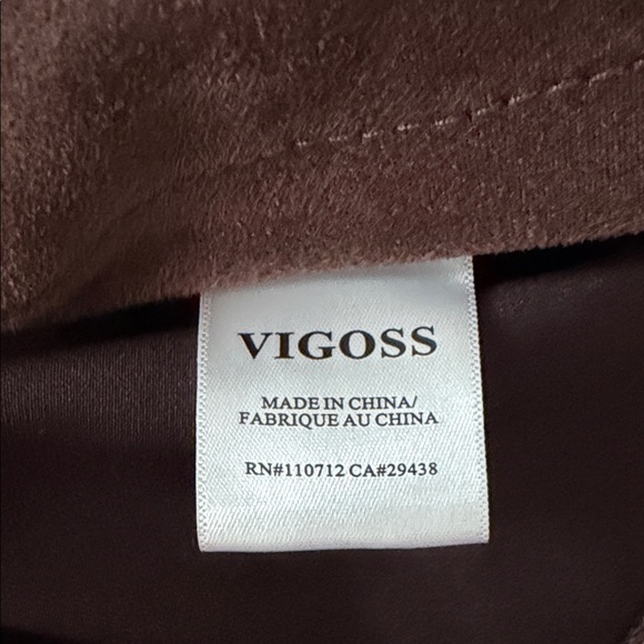 VIGOSS- Brown Faux Suede Studded Trucker Jacket Gold Stud Western Rock Style - Picture 7 of 14